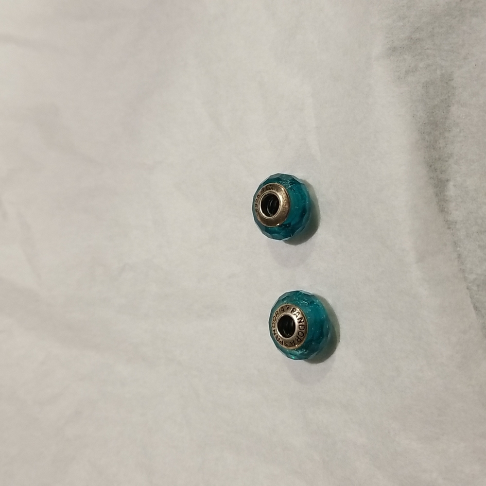 Teal Pandora Charm